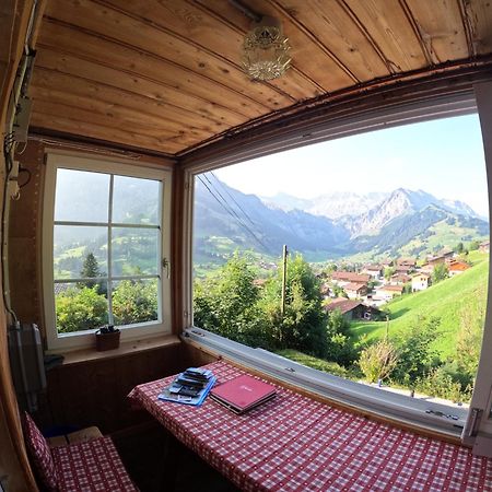 Chalet Sonnenheim Mit Atemberaubender Aussicht Adelboden Luaran gambar