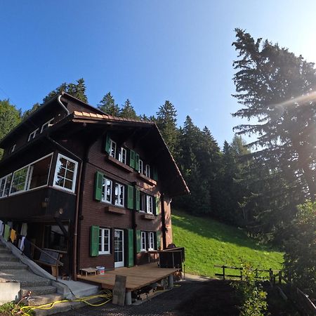 Chalet Sonnenheim Mit Atemberaubender Aussicht Adelboden Luaran gambar